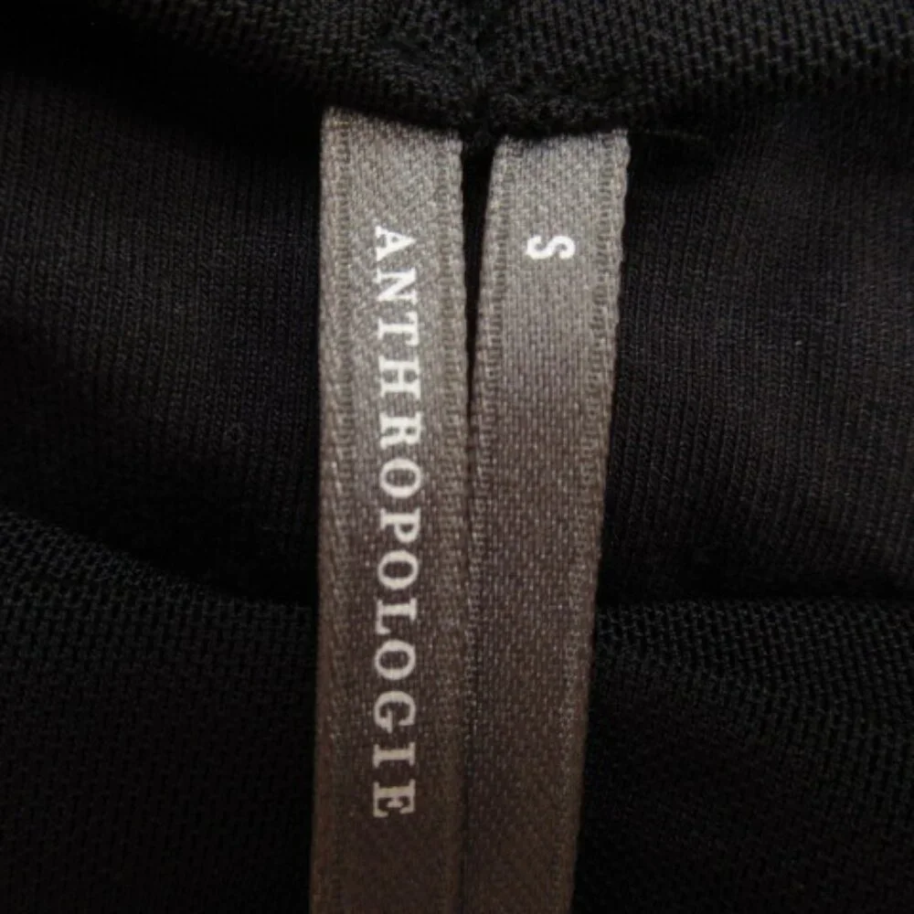 By Anthropologie Ruched Sash Mermaid Maxi Long Peekaboo Skirt Black S